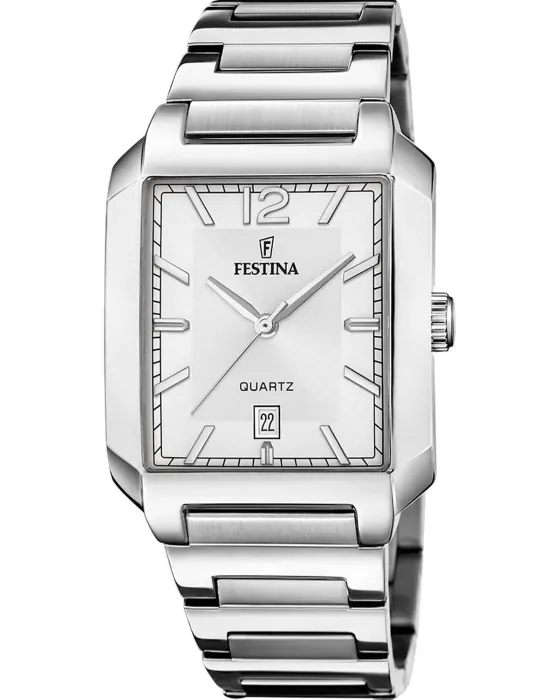 Men's watch Festina Classics F20677 / 2, Silver dial, Bracelet in Stainless Steel