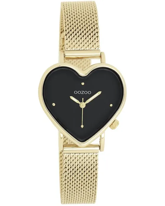 Women's watch Oozoo Timepieces C11417, Black dial, Bracelet in Metallic