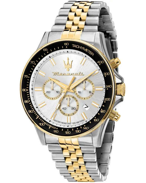 Male watch Maserati Sfida Chronograph R8873640024, Silver dial, Bracelet in Stainless Steel