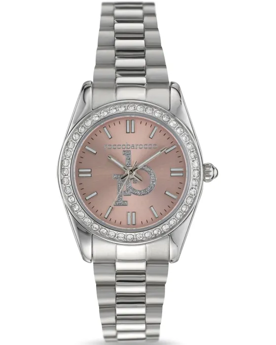 Female watch Rocco Barocco Perpetual RB.3468L-08M, Brown dial, Bracelet in Stainless Steel