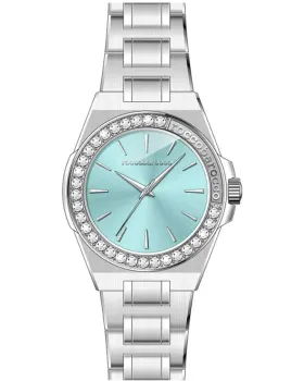 Γυναικείο ρολόι Rocco Barocco Donna RB.5041L-04MS, Τιρκουάζ καντράν, Μπρασελέ από Ανοξείδωτο ατσάλι