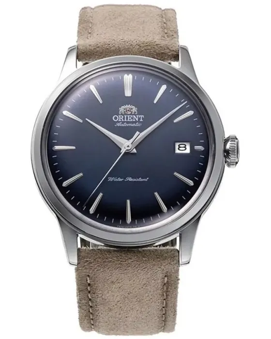 Ανδρικό ρολόι Orient Bambino Automatic RA-AC0M12L30B, Μπλε καντράν, Λουρί από Δερμάτινο