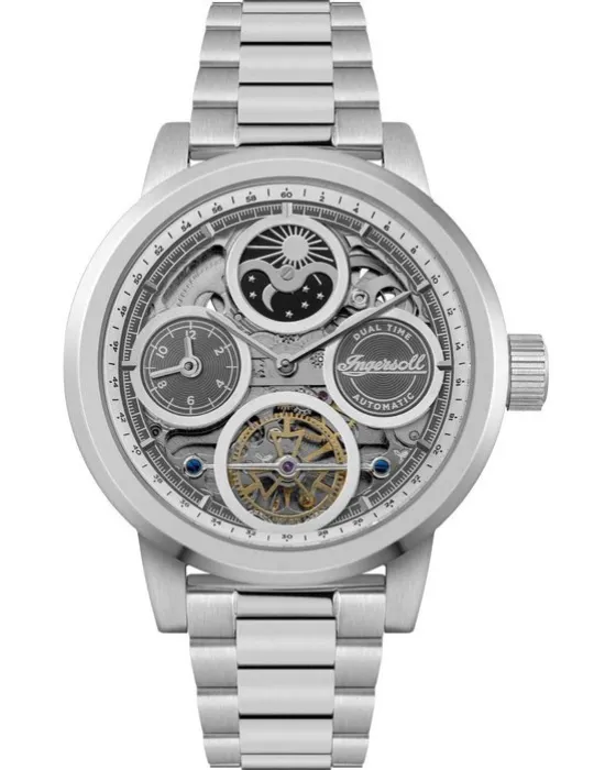 Men's watch Ingersoll Arc Automatic I16002, Silver dial, Bracelet in Stainless Steel
