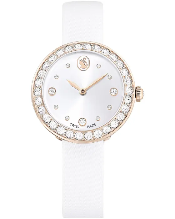 Women's watch Swarovski Matrix Tennis 5710103, Silver dial, Strap in Leather