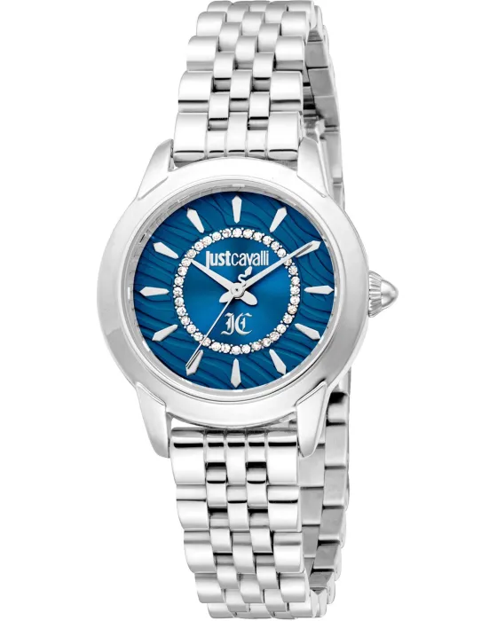 Female watch Just Cavalli Allegra JC1L333M0015, Blue dial, Bracelet in Stainless Steel