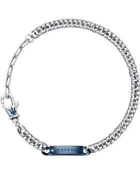 Βραχιόλια Maserati JM221ATY09, Ανοξείδωτο ατσάλι, Ασημί