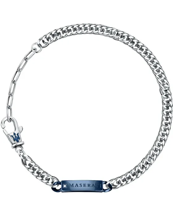 Βραχιόλια Maserati JM221ATY09, Ανοξείδωτο ατσάλι, Ασημί