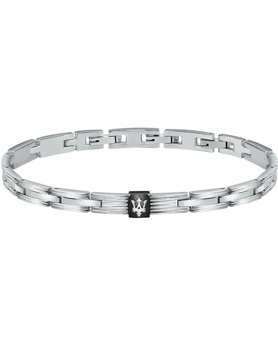 Βραχιόλια Maserati JM420ATK04, Ανοξείδωτο ατσάλι, Ασημί