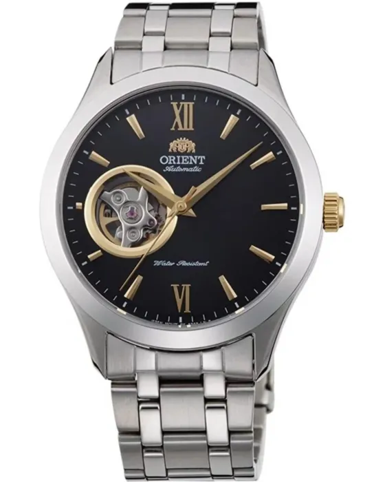 Ανδρικό ρολόι Orient Contemporary Automatic TAG03002B0, Μαύρο καντράν, Μπρασελέ από Ανοξείδωτο ατσάλι