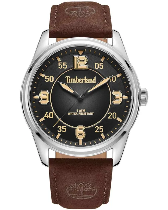 Ανδρικό ρολόι Timberland Eastport TDWGA0040901, Μαύρο καντράν, Λουρί από Δερμάτινο