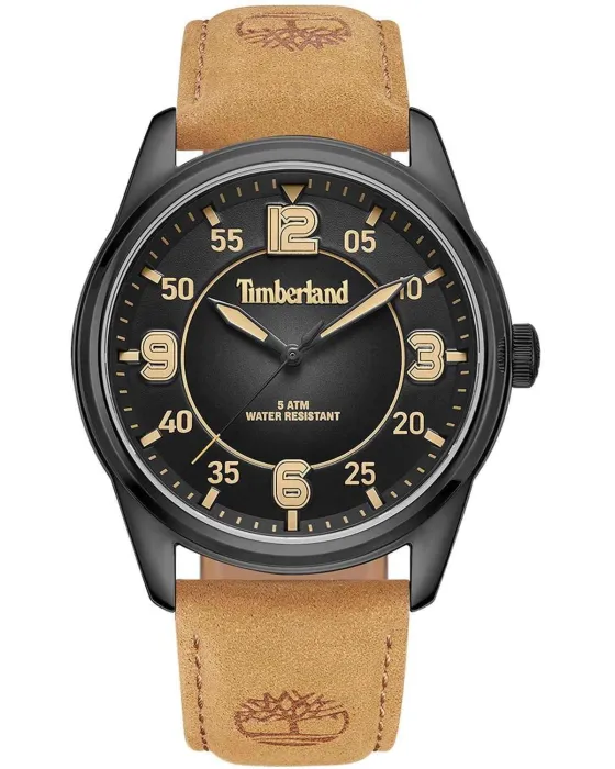 Ανδρικό ρολόι Timberland Eastport TDWGA0040903, Μαύρο καντράν, Λουρί από Δερμάτινο