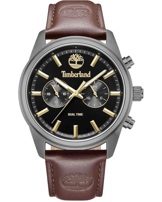 Ανδρικό ρολόι Timberland Northbridge TDWGF0041201, Μαύρο καντράν, Λουρί από Δερμάτινο