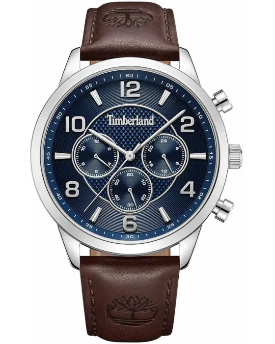 Ανδρικό ρολόι Timberland Managate Chronograph TDWGF0042101, Μπλε καντράν, Λουρί από Δερμάτινο