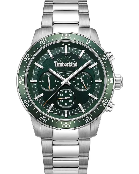 Male watch Timberland Parkman Chronograph TDWGK0041301, Green dial, Bracelet in Stainless Steel