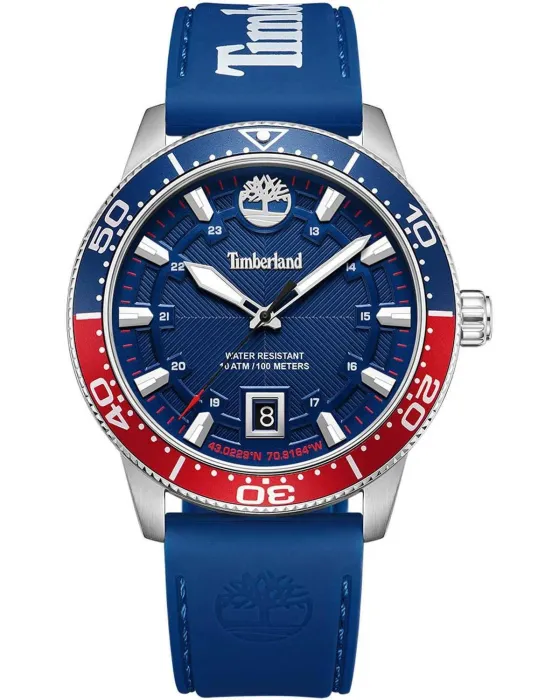 Male watch Timberland Longmeadow TDWGN0041601, Blue dial, Strap in Silicone