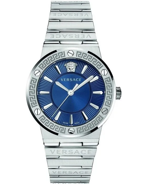 Γυναικείο ρολόι Versace Greca VEVH00520, Μπλε καντράν, Μπρασελέ από Ανοξείδωτο ατσάλι
