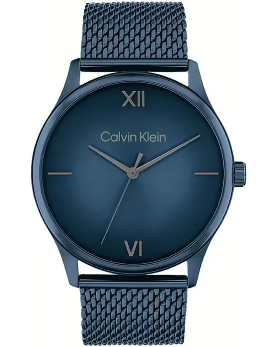 Ανδρικό ρολόι Calvin Klein Ascend 25200451, Μπλε καντράν, Μπρασελέ από Ανοξείδωτο ατσάλι