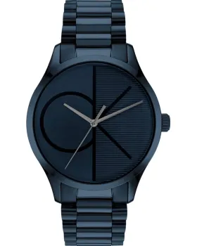 Ανδρικό / Γυναικείο ρολόι Calvin Klein Iconic 25200166, Μπλε καντράν, Μπρασελέ από Ανοξείδωτο ατσάλι