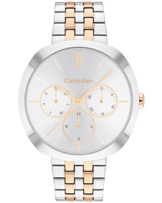 Γυναικείο ρολόι Calvin Klein Shape 25200337, Ασημί καντράν, Μπρασελέ από Ανοξείδωτο ατσάλι