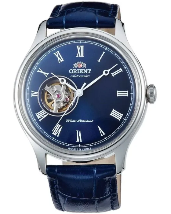 Ανδρικό ρολόι Orient Classic Automatic FAG00004D0, Μπλε καντράν, Λουρί από Δερμάτινο
