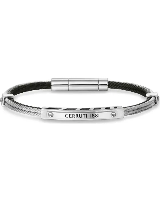 Bracelets Βραχιόλι Cerruti D Cable CIAGB2208806, Stainless steel, Silver