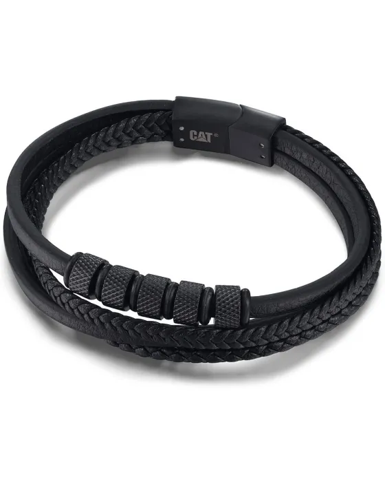 Βραχιόλι Caterpillar Beads J011B20111, Δέρμα