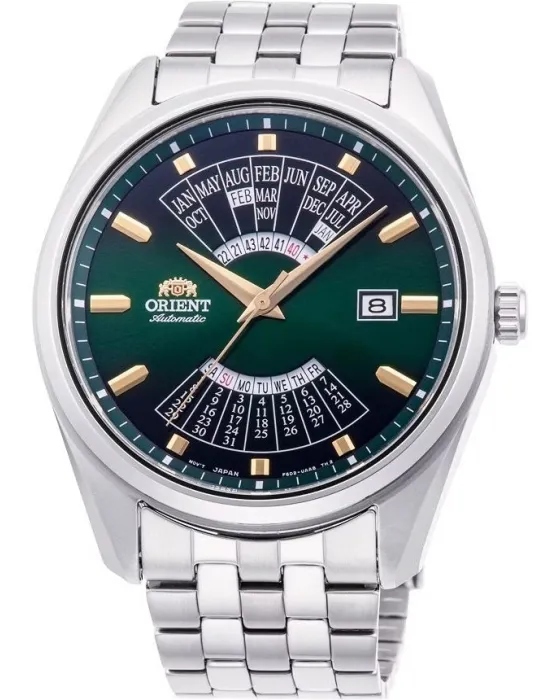 Ανδρικό ρολόι Orient Contemporary Automatic RA-BA0002E30B, Πράσινο καντράν, Μπρασελέ από Ανοξείδωτο ατσάλι