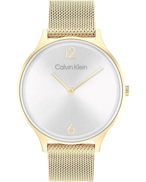 Γυναικείο ρολόι Calvin Klein Timeless 25200003, Ασημί καντράν, Μπρασελέ από Ανοξείδωτο ατσάλι