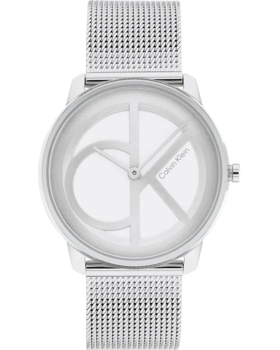 Γυναικείο ρολόι Calvin Klein Iconic 25200032, Ασημί καντράν, Μπρασελέ από Ανοξείδωτο ατσάλι