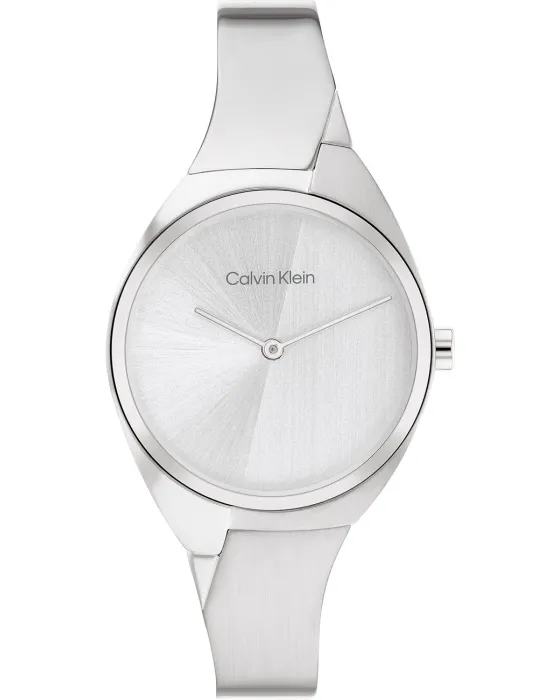 Γυναικείο ρολόι Calvin Klein Sculptural 25200234, Ασημί καντράν, Μπρασελέ από Ανοξείδωτο ατσάλι