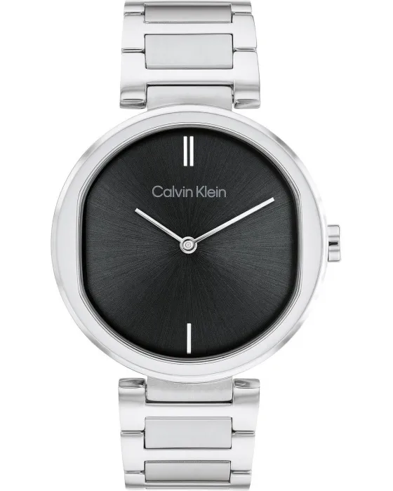 Γυναικείο ρολόι Calvin Klein Sensation 25200249, Μαύρο καντράν, Μπρασελέ από Ανοξείδωτο ατσάλι