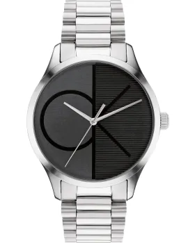 Ανδρικό / Γυναικείο ρολόι Calvin Klein Iconic 25200163, Μαύρο καντράν, Μπρασελέ από Ανοξείδωτο ατσάλι