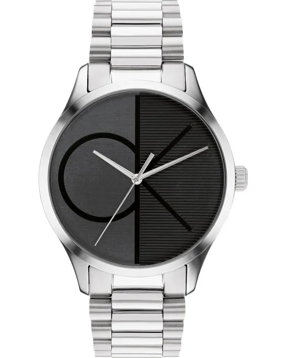 Ανδρικό / Γυναικείο ρολόι Calvin Klein Iconic 25200163, Μαύρο καντράν, Μπρασελέ από Ανοξείδωτο ατσάλι