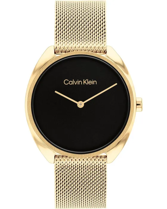 Γυναικείο ρολόι Calvin Klein 25200271, Μαύρο καντράν, Μπρασελέ από Ανοξείδωτο ατσάλι