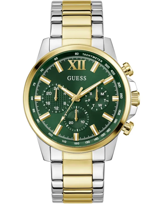 Male watch Guess Walker GW0900G5, Green dial, Bracelet in Stainless Steel