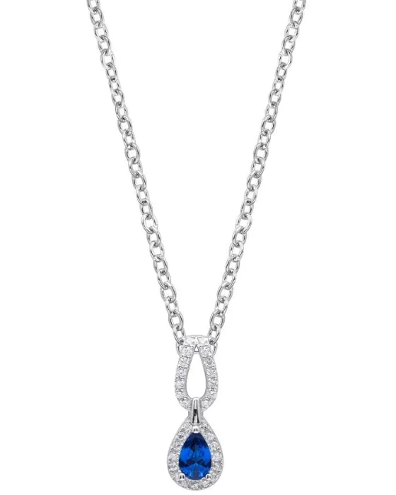 Κολιέ For You Jewels Nina P21580SP, Ασήμι 925, Ασημί / Κόκκινο