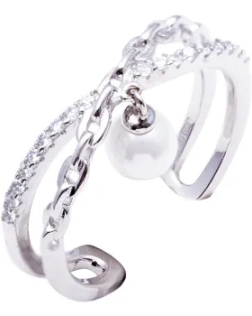 Δαχτυλίδι For You Jewels R22260, Ασήμι 925, Ασημί