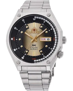 Ανδρικό ρολόι Orient Sports Automatic RA-AA0B01G19B, Μαύρο καντράν, Μπρασελέ από Ανοξείδωτο ατσάλι