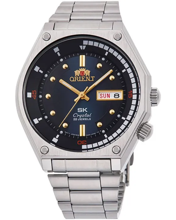 Ανδρικό ρολόι Orient Sports Automatic RA-AA0B03L39B, Μπλε καντράν, Μπρασελέ από Ανοξείδωτο ατσάλι