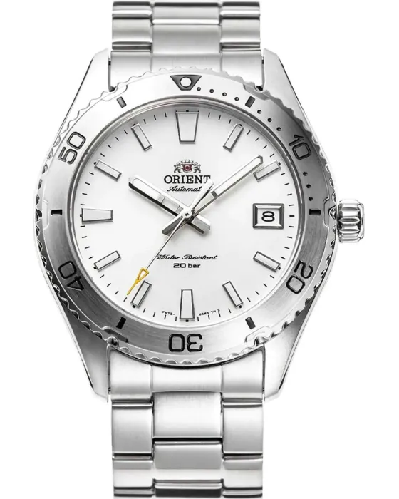 Ανδρικό ρολόι Orient Mako 40 Sports Diver Automatic RA-AC0Q03S10B, Ασημί καντράν, Μπρασελέ από Ανοξείδωτο ατσάλι