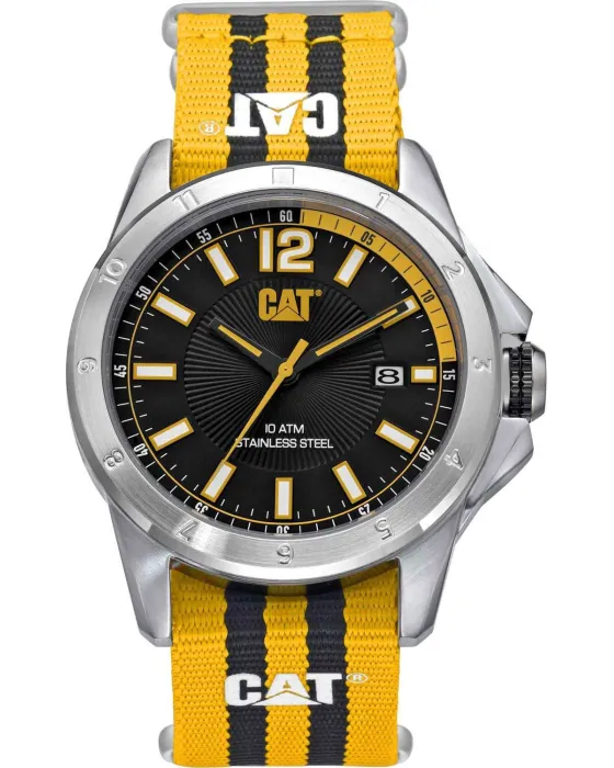 Ανδρικό ρολόι Caterpillar Big Twist 24 YW14167137, Μαύρο καντράν, Λουρί από Υφασμάτινο