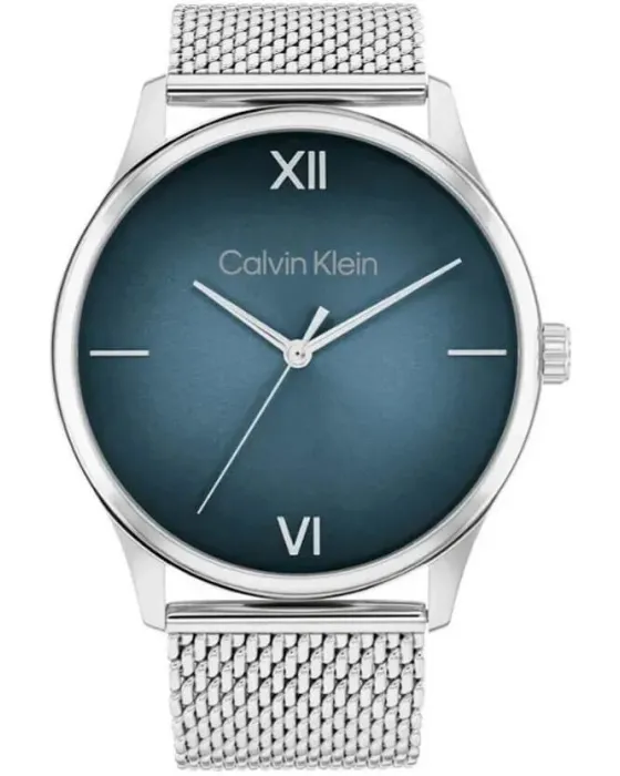 Ανδρικό ρολόι Calvin Klein Ascend 25200450, Μπλε καντράν, Μπρασελέ από Ανοξείδωτο ατσάλι