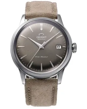 Ανδρικό ρολόι Orient Bambino Automatic RA-AC0M13N30B, Γκρι καντράν, Λουρί από Δερμάτινο