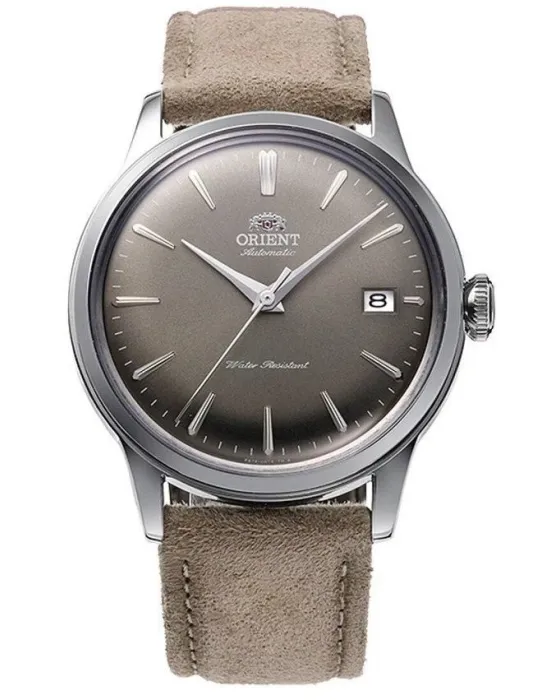 Ανδρικό ρολόι Orient Bambino Automatic RA-AC0M13N30B, Γκρι καντράν, Λουρί από Δερμάτινο