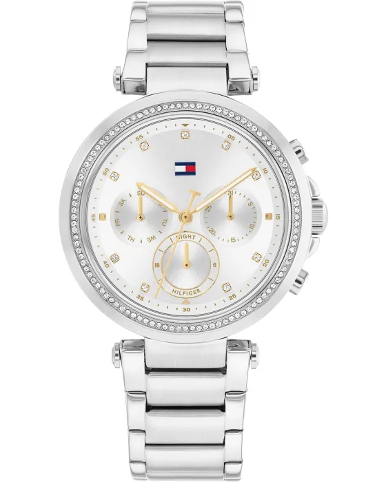 Γυναικείο ρολόι Tommy Hilfiger Emily 1782701, Ασημί καντράν, Μπρασελέ από Ανοξείδωτο ατσάλι