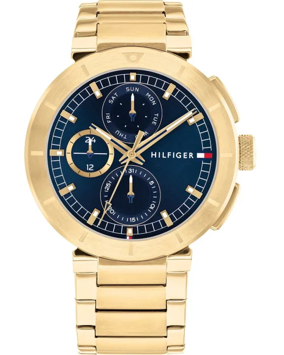 Ανδρικό ρολόι Tommy Hilfiger Lorenzo 1792118, Μπλε καντράν, Μπρασελέ από Ανοξείδωτο ατσάλι