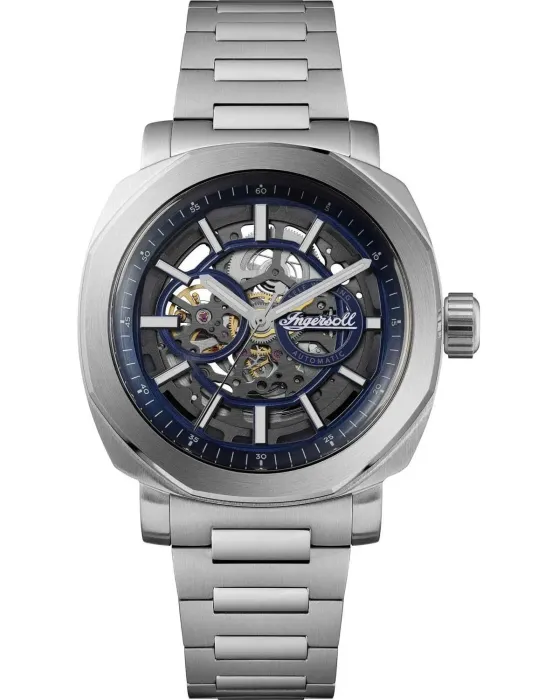 Men's watch Ingersoll Outrider Automatic I16403, Black dial, Bracelet in Stainless Steel