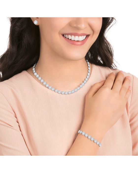 Σετ Κολιέ, Σκουλαρίκια & Βραχιόλι Swarovski Una Angelic 5367853 -  Σετ Κολιέ, Σκουλαρίκια & Βραχιόλι Swarovski Una Angelic 5367853 -