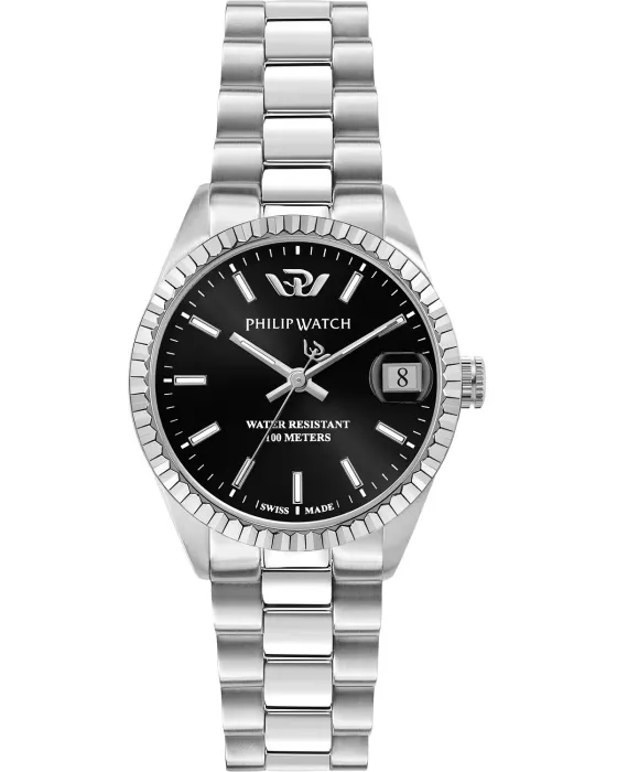 Female watch Philip Watch Caribe R8253597589, Black dial, Bracelet in Stainless Steel