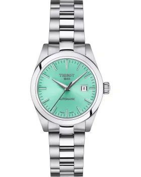 Γυναικείο ρολόι Tissot T-Classic T-My Lady Automatic T1320071109100, Πράσινο καντράν, Μπρασελέ από Ανοξείδωτο ατσάλι